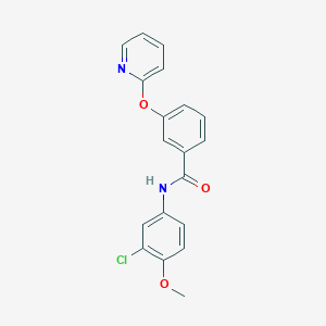 molecular formula C19H15ClN2O3 B2483715 N-(3-氯-4-甲氧基苯基)-3-(吡啶-2-氧基)苯甲酰胺 CAS No. 1797141-51-5