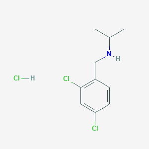 molecular formula C10H14Cl3N B2483722 [(2,4-Dichlorophenyl)methyl](propan-2-yl)amine hydrochloride CAS No. 103324-54-5