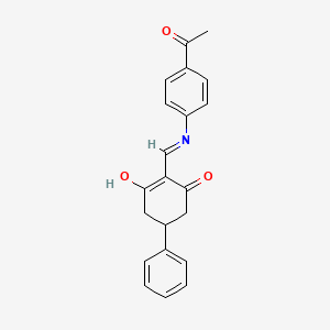 2-[(4-Acetylanilino)methylene]-5-phenyl-1,3-cyclohexanedione