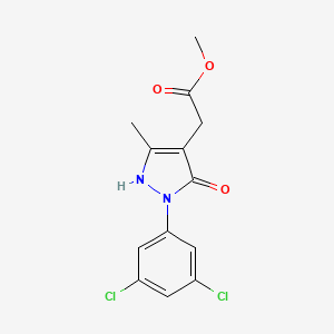 methyl 2-[1-(3,5-dichlorophenyl)-5-hydroxy-3-methyl-1H-pyrazol-4-yl]acetate
