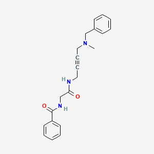 N-(2-((4-(benzyl(methyl)amino)but-2-yn-1-yl)amino)-2-oxoethyl)benzamide