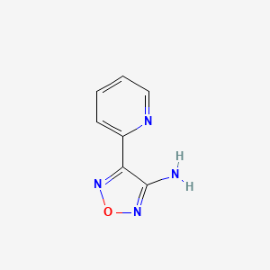 molecular formula C7H6N4O B2483740 4-Pyridin-2-yl-1,2,5-oxadiazol-3-amine CAS No. 890095-62-2