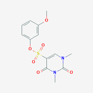 molecular formula C13H14N2O6S B2483741 (3-Methoxyphenyl) 1,3-dimethyl-2,4-dioxopyrimidine-5-sulfonate CAS No. 869070-45-1
