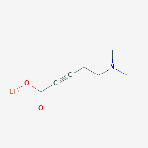 Lithium(1+) ion 5-(dimethylamino)pent-2-ynoate