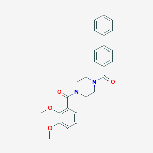 [4-(Biphenyl-4-carbonyl)-piperazin-1-yl]-(2,3-dimethoxy-phenyl)-methanone