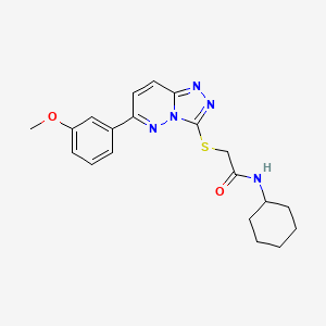 N-cyclohexyl-2-((6-(3-methoxyphenyl)-[1,2,4]triazolo[4,3-b]pyridazin-3-yl)thio)acetamide