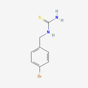 molecular formula C8H9BrN2S B2483783 [(4-Bromophenyl)methyl]thiourea CAS No. 89980-86-9