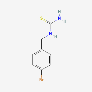 molecular formula C8H9BrN2S B2483783 [(4-Bromofenil)metil]tiourea CAS No. 89980-86-9