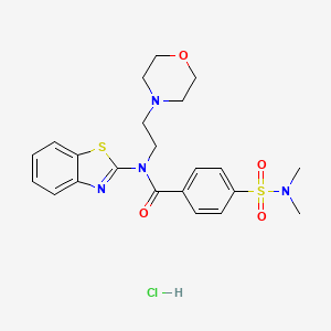 N-(benzo[d]thiazol-2-yl)-4-(N,N-dimethylsulfamoyl)-N-(2-morpholinoethyl)benzamide hydrochloride