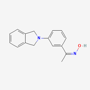 1-[3-(1,3-dihydro-2H-isoindol-2-yl)phenyl]-1-ethanone oxime