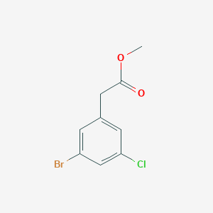 molecular formula C9H8BrClO2 B2483790 (3-溴-5-氯-苯基)-乙酸甲酯 CAS No. 960305-70-8