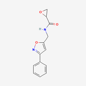 N-[(3-Phenyl-1,2-oxazol-5-yl)methyl]oxirane-2-carboxamide