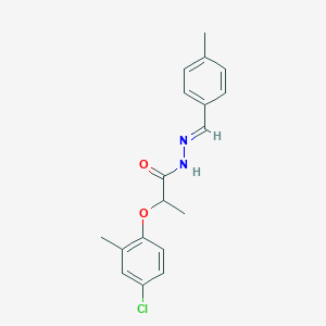 (E)-2-(4-chloro-2-methylphenoxy)-N'-(4-methylbenzylidene)propanehydrazide