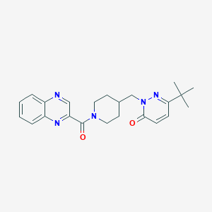 6-Tert-butyl-2-{[1-(quinoxaline-2-carbonyl)piperidin-4-yl]methyl}-2,3-dihydropyridazin-3-one