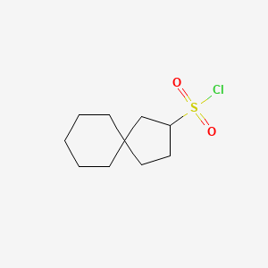 molecular formula C10H17ClO2S B2483823 螺[4.5]癸烷-3-磺酰氯 CAS No. 2503202-82-0