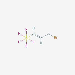 [(E)-3-Bromoprop-1-enyl]-pentafluoro-lambda6-sulfane