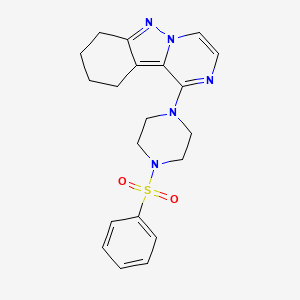 1-(4-(Phenylsulfonyl)piperazin-1-yl)-7,8,9,10-tetrahydropyrazino[1,2-b]indazole