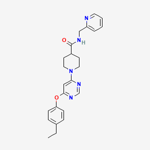 1-[6-(4-ethylphenoxy)pyrimidin-4-yl]-N-(pyridin-2-ylmethyl)piperidine-4-carboxamide