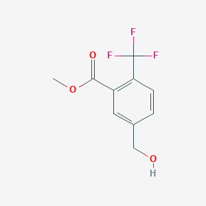 molecular formula C10H9F3O3 B2483849 苯甲酸, 5-(羟甲基)-2-(三氟甲基)-, 甲酯 CAS No. 1567667-05-3