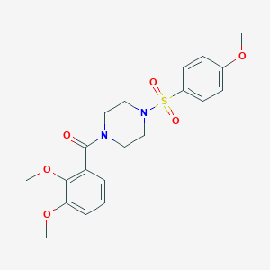molecular formula C20H24N2O6S B248386 1-(2,3-Dimethoxybenzoyl)-4-[(4-methoxyphenyl)sulfonyl]piperazine 