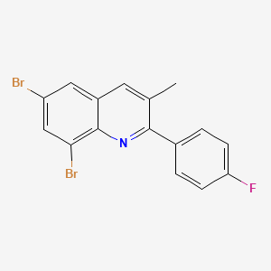 6,8-Dibromo-2-(4-fluorophenyl)-3-methylquinoline