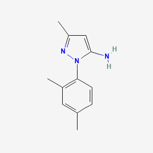 molecular formula C12H15N3 B2483869 1-(2,4-dimethylphenyl)-3-methyl-1H-pyrazol-5-amine CAS No. 956198-18-8