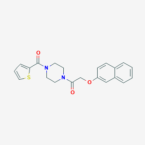 2-(Naphthalen-2-yloxy)-1-[4-(thiophene-2-carbonyl)-piperazin-1-yl]-ethanone