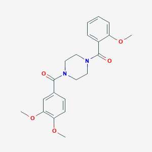 [4-(3,4-Dimethoxy-benzoyl)-piperazin-1-yl]-(2-methoxy-phenyl)-methanone
