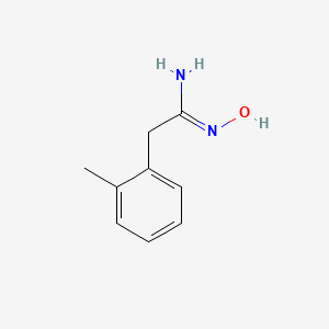 molecular formula C9H12N2O B2483904 N'-hydroxy-2-(2-methylphenyl)ethanimidamide CAS No. 1312766-64-5