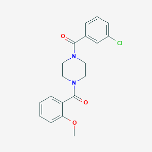 1-(3-Chlorobenzoyl)-4-(2-methoxybenzoyl)piperazine