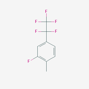 molecular formula C9H6F6 B2483921 2-Fluoro-1-methyl-4-(1,1,2,2,2-pentafluorethyl)-benzene CAS No. 121903-59-1