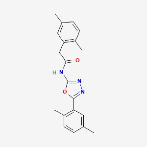 molecular formula C20H21N3O2 B2483930 2-(2,5-二甲基苯基)-N-[5-(2,5-二甲基苯基)-1,3,4-噁二唑-2-基]乙酰胺 CAS No. 921512-25-6