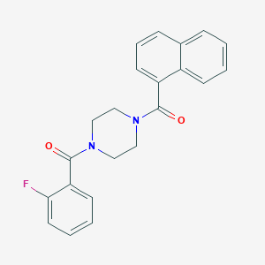1-(2-Fluorobenzoyl)-4-(1-naphthoyl)piperazine