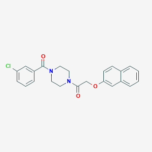 1-(3-Chlorobenzoyl)-4-[(2-naphthyloxy)acetyl]piperazine