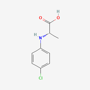 molecular formula C9H10ClNO2 B2483952 (2S)-2-[(4-clorofenil)amino]propanoico CAS No. 103678-25-7