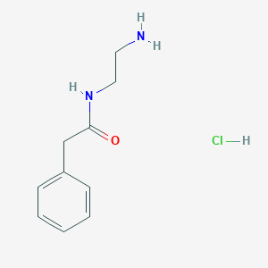 molecular formula C10H15ClN2O B2483957 N-(2-氨基乙基)-2-苯乙酰胺;盐酸盐 CAS No. 36850-99-4