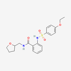 2-[(4-ethoxyphenyl)sulfonylamino]-N-(oxolan-2-ylmethyl)benzamide