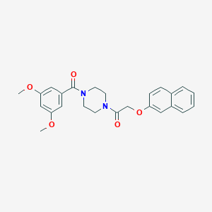 1-[4-(3,5-Dimethoxy-benzoyl)-piperazin-1-yl]-2-(naphthalen-2-yloxy)-ethanone