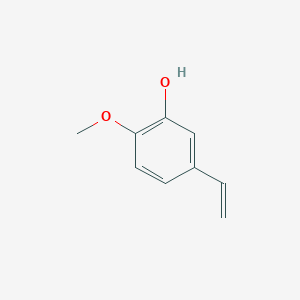 molecular formula C9H10O2 B2483990 5-Etenil-2-metoxifenol CAS No. 621-58-9