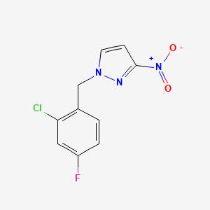 1-(2-chloro-4-fluorobenzyl)-3-nitro-1H-pyrazole