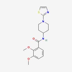 molecular formula C17H21N3O3S B2484028 2,3-dimethoxy-N-(1-(thiazol-2-yl)piperidin-4-yl)benzamide CAS No. 1448137-65-2