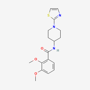 molecular formula C17H21N3O3S B2484028 2,3-DIMETHOXY-N-[1-(1,3-THIAZOL-2-YL)PIPERIDIN-4-YL]BENZAMID CAS No. 1448137-65-2