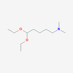 molecular formula C11H25NO2 B2484030 1-Pentanamine, 5,5-diethoxy-N,N-dimethyl- CAS No. 21938-24-9