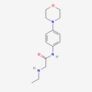 molecular formula C14H21N3O2 B2484032 2-(ethylamino)-N-[4-(morpholin-4-yl)phenyl]acetamide CAS No. 730992-35-5