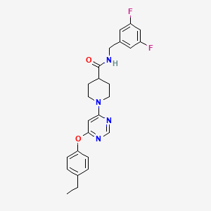 N-(3,5-difluorobenzyl)-1-[6-(4-ethylphenoxy)pyrimidin-4-yl]piperidine-4-carboxamide