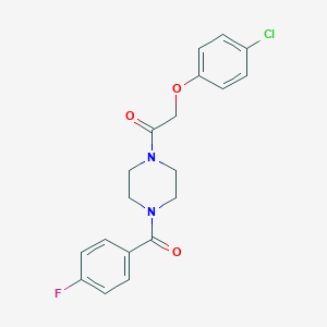 Piperazine, 1-(4-fluorobenzoyl)-4-(4-chlorophenoxyacetyl)-