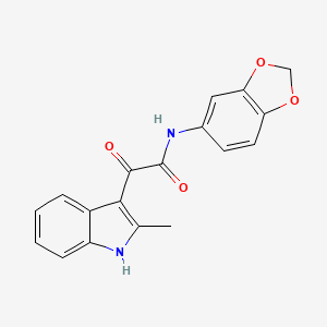 N-(1,3-benzodioxol-5-yl)-2-(2-methyl-1H-indol-3-yl)-2-oxoacetamide