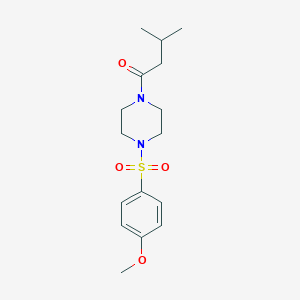 1-[4-(4-Methoxy-benzenesulfonyl)-piperazin-1-yl]-3-methyl-butan-1-one