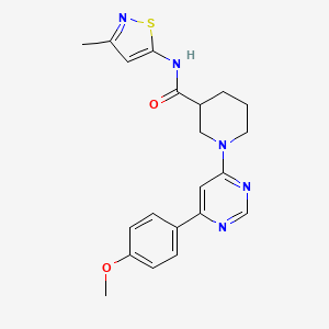 1-(6-(4-methoxyphenyl)pyrimidin-4-yl)-N-(3-methylisothiazol-5-yl)piperidine-3-carboxamide