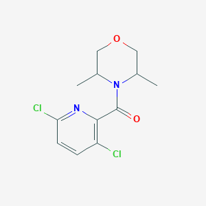 molecular formula C12H14Cl2N2O2 B2484093 (3,6-Dichloropyridin-2-yl)-(3,5-dimethylmorpholin-4-yl)methanone CAS No. 1436144-47-6